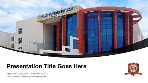 Swami Vivekanand University Course/Courseware Creation PPT Template