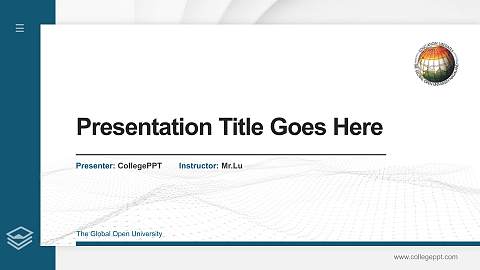 The Global Open University Thesis Proposal/Graduation Defense PPT Template