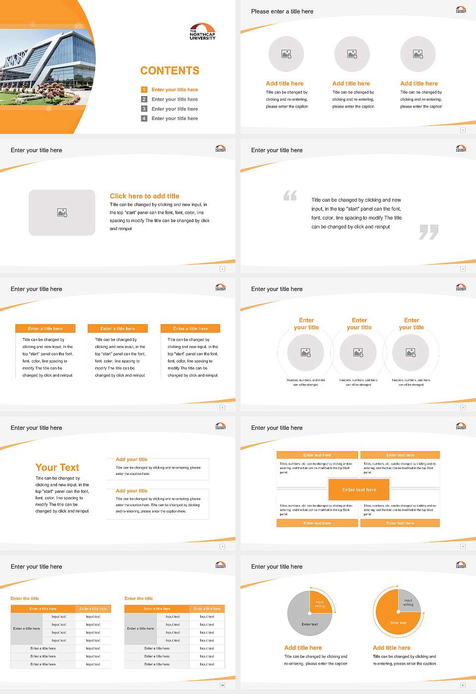 The Northcap University Course/Courseware Creation PPT Template16:9 ratio PPT effect preview image2