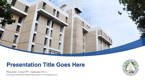 University of Agricultural Sciences (Bangalore) Course/Courseware Creation PPT Template