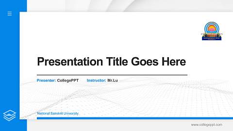 National Sanskrit University Thesis Proposal/Graduation Defense PPT Template