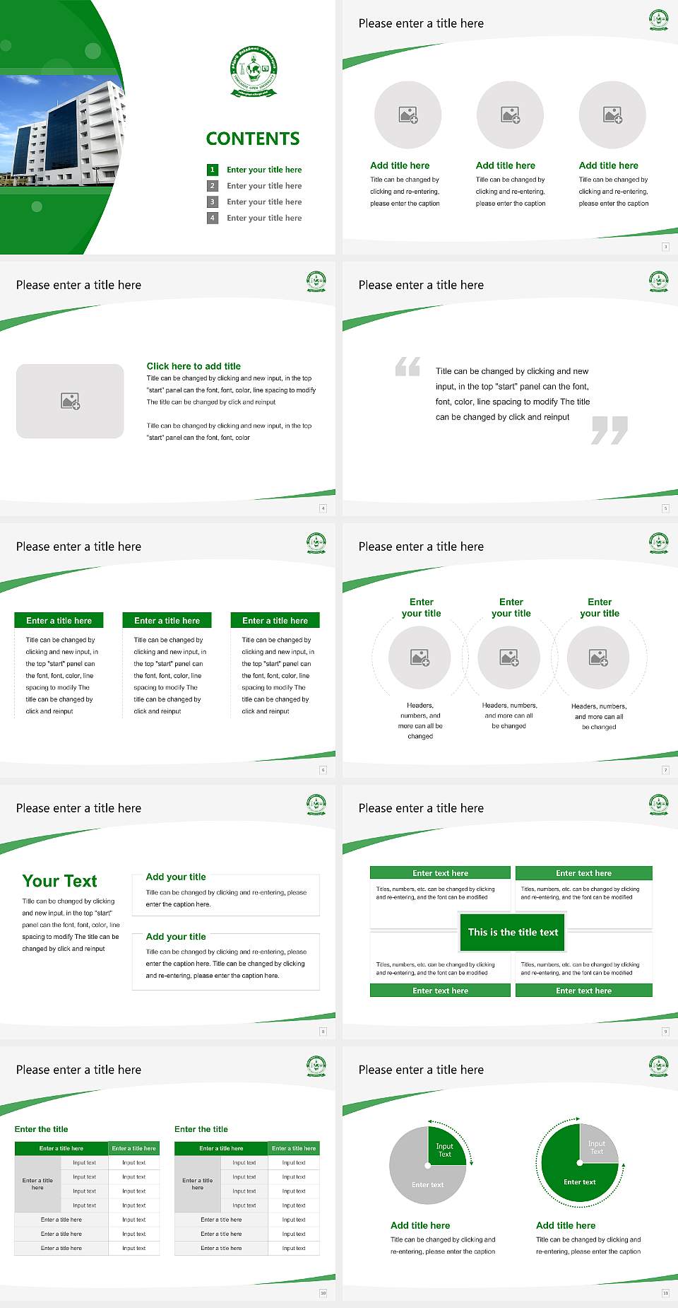 Tamil Nadu Open University Course/Courseware Creation PPT Template4:3 ratio PPT effect preview image2
