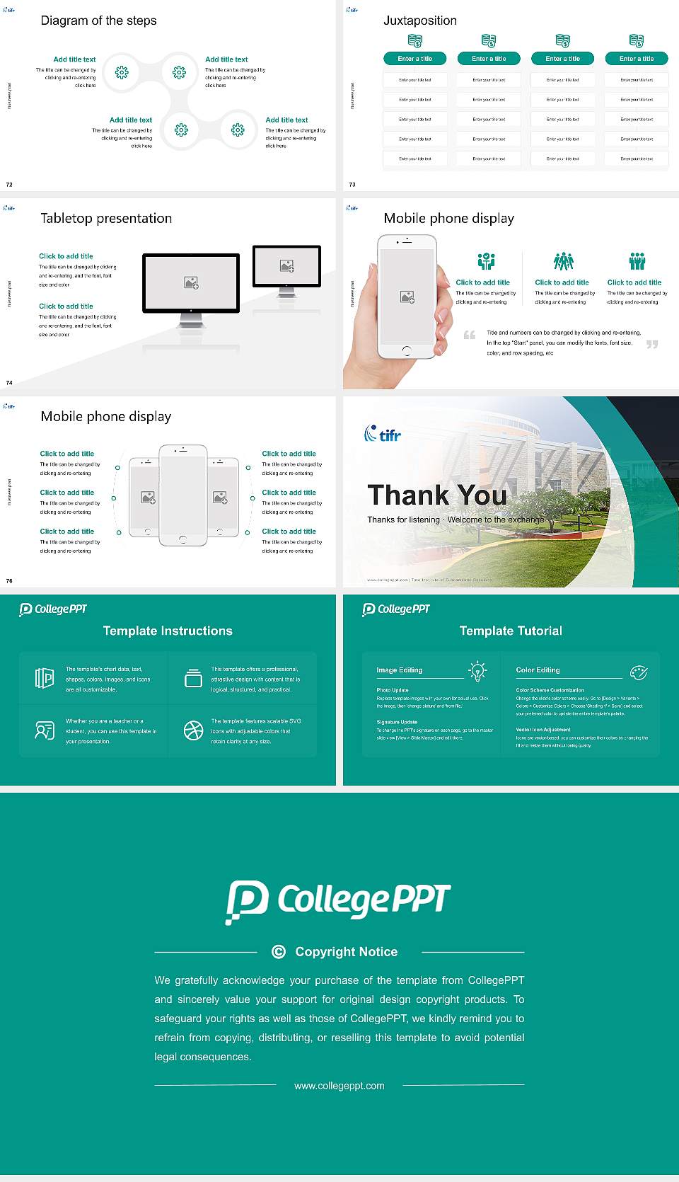 Tata Institute of Fundamental Research Competition/Entrepreneurship Contest PPT Template16:9 ratio PPT effect preview image9