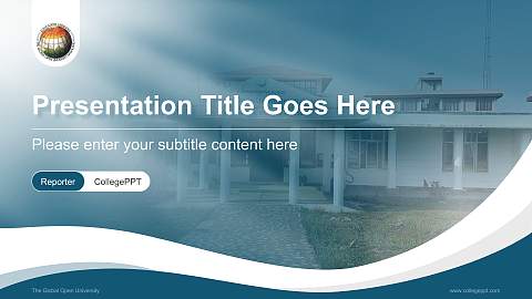 The Global Open University Lecture Sharing and Networking Event PPT Template