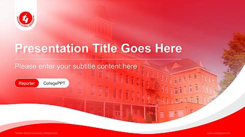 Techno Global University (Meghalaya) Lecture Sharing and Networking Event PPT Template