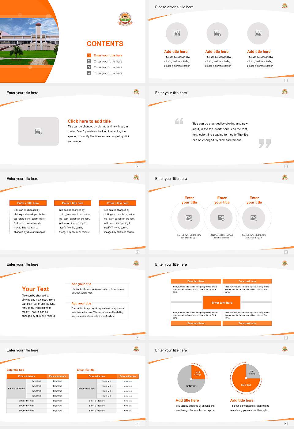 Teerthanker Mahaveer University Course/Courseware Creation PPT Template16:9 ratio PPT effect preview image2