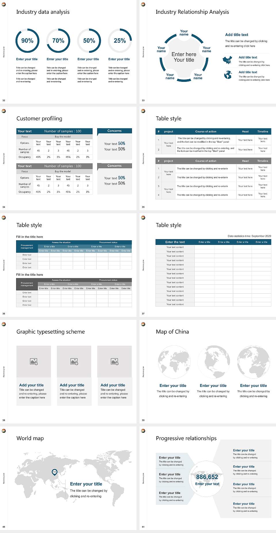 The Global Open University Competition/Entrepreneurship Contest PPT Template4:3 ratio PPT effect preview image5
