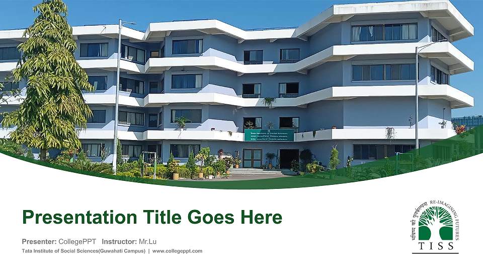 Tata Institute of Social Sciences(Guwahati Campus) Course/Courseware Creation PPT Template16:9 ratio PPT effect preview image