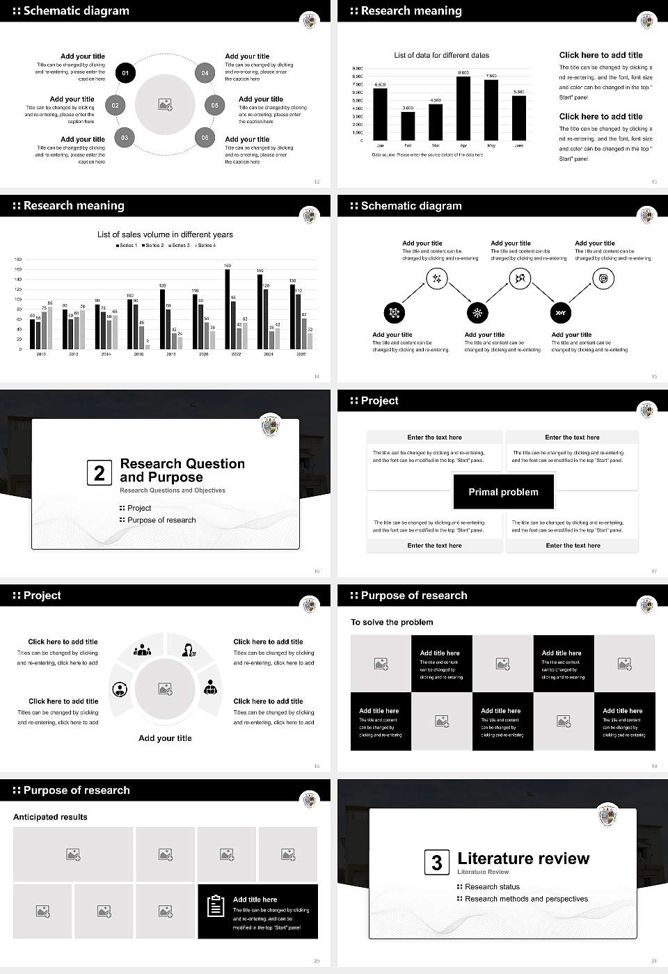 Telangana University Graduation Thesis Defense PPT Template16:9 ratio PPT effect preview image3