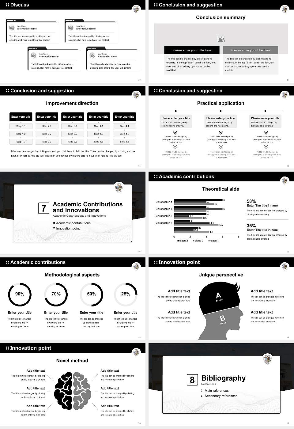 Telangana University Graduation Thesis Defense PPT Template16:9 ratio PPT effect preview image6