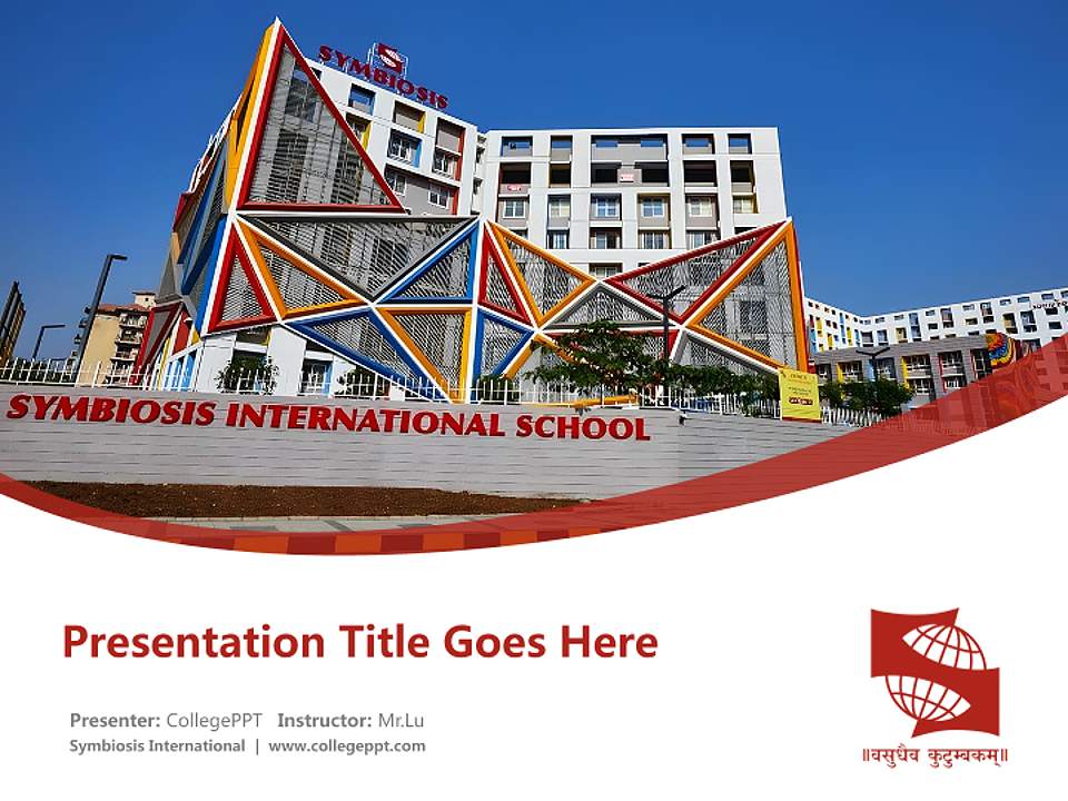 Symbiosis International Course/Courseware Creation PPT Template4:3 ratio PPT effect preview image5