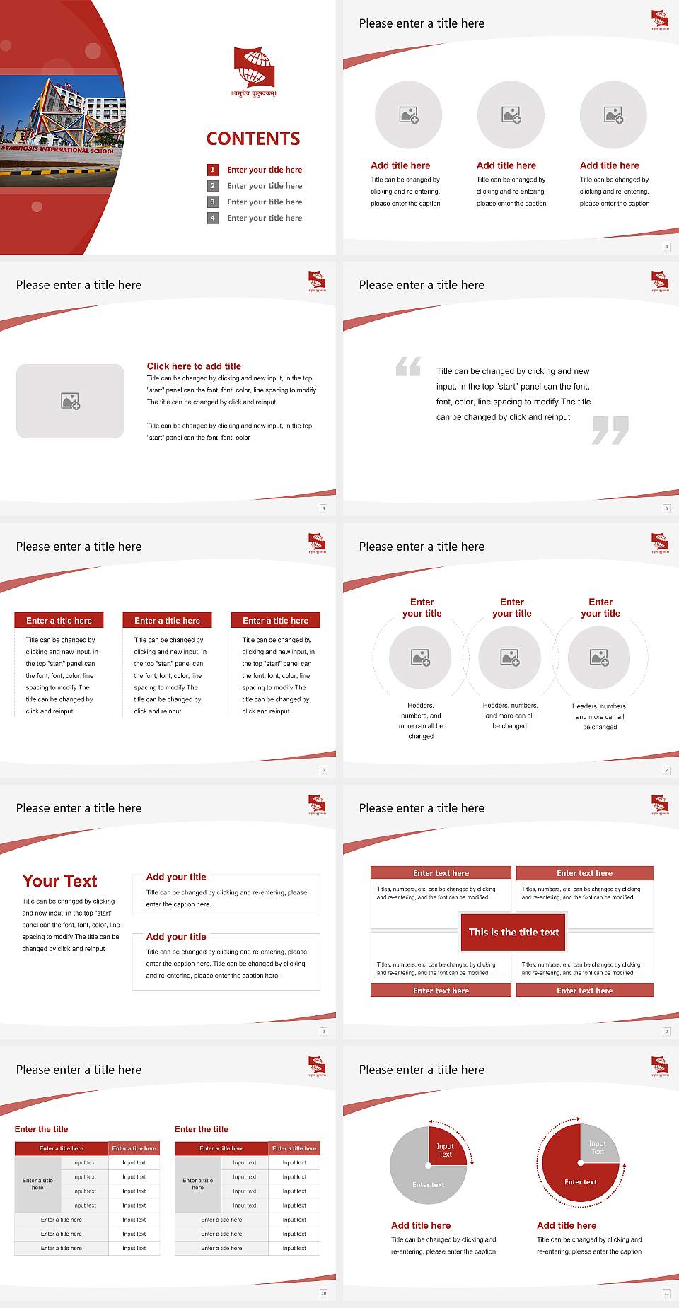 Symbiosis International Course/Courseware Creation PPT Template4:3 ratio PPT effect preview image2