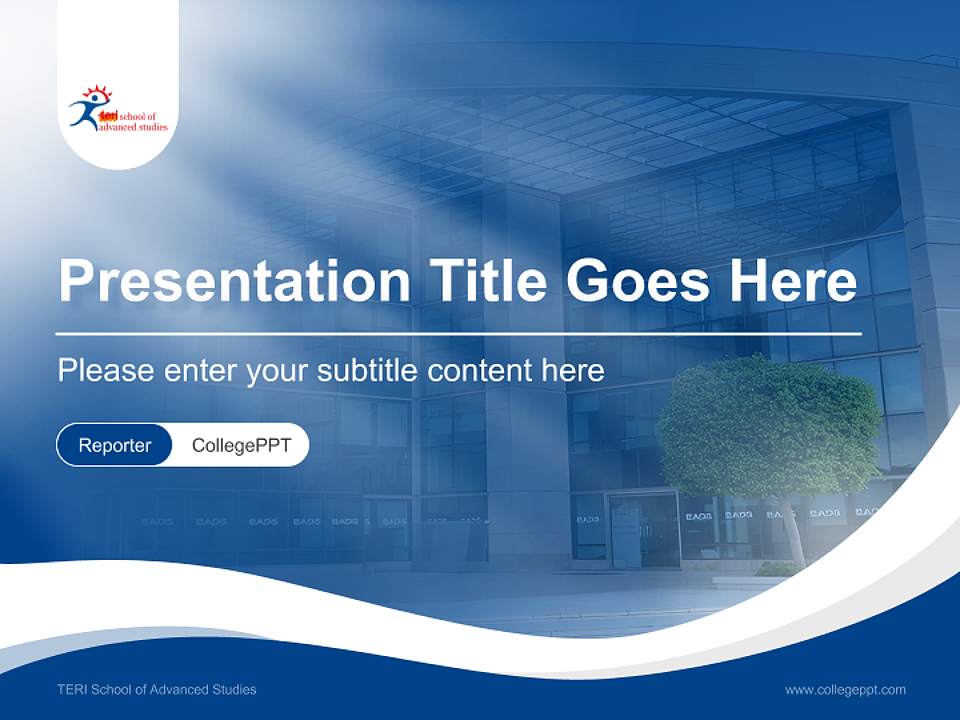 TERI School of Advanced Studies Lecture Sharing and Networking Event PPT Template4:3 ratio PPT effect preview image4