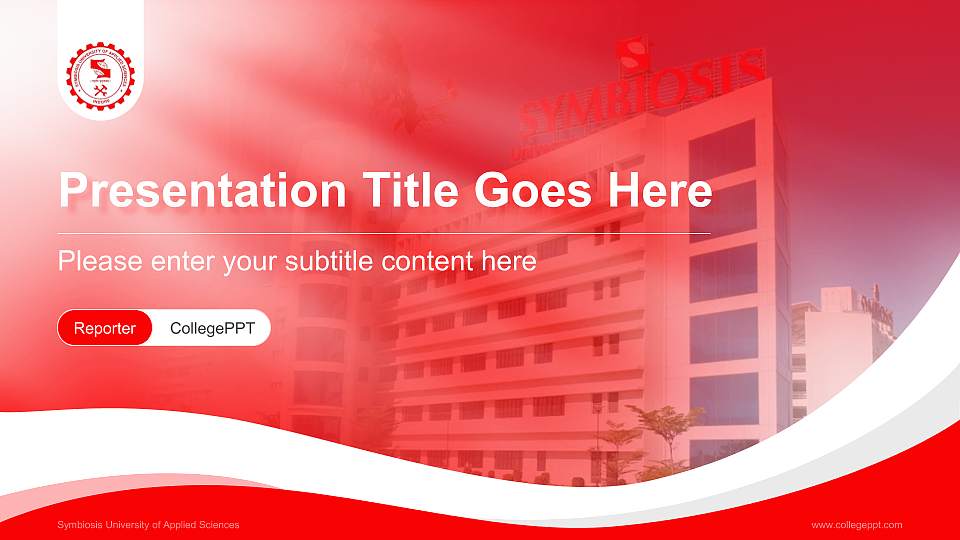 Symbiosis University of Applied Sciences Lecture Sharing and Networking Event PPT Template16:9 ratio PPT effect preview image