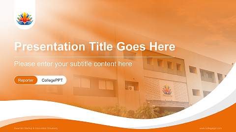Swarnim Startup & Innovation University Lecture Sharing and Networking Event PPT Template