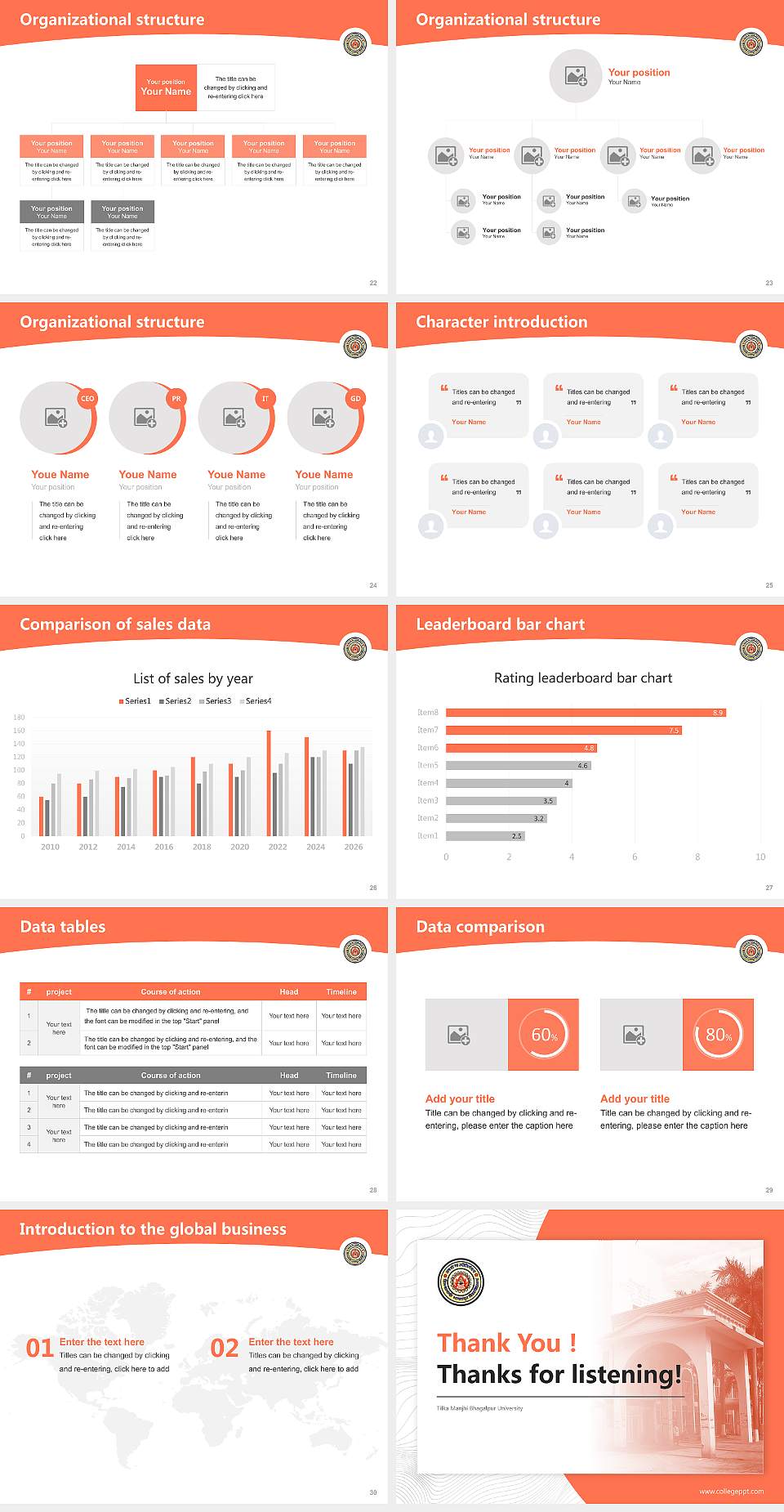 Tilka Manjhi Bhagalpur University Academic Presentation/Research Findings Report PPT Template4:3 ratio PPT effect preview image4