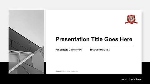 Swami Vivekanand University General PPT Template