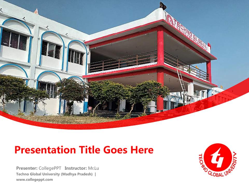 Techno Global University (Madhya Pradesh) Course/Courseware Creation PPT Template4:3 ratio PPT effect preview image5
