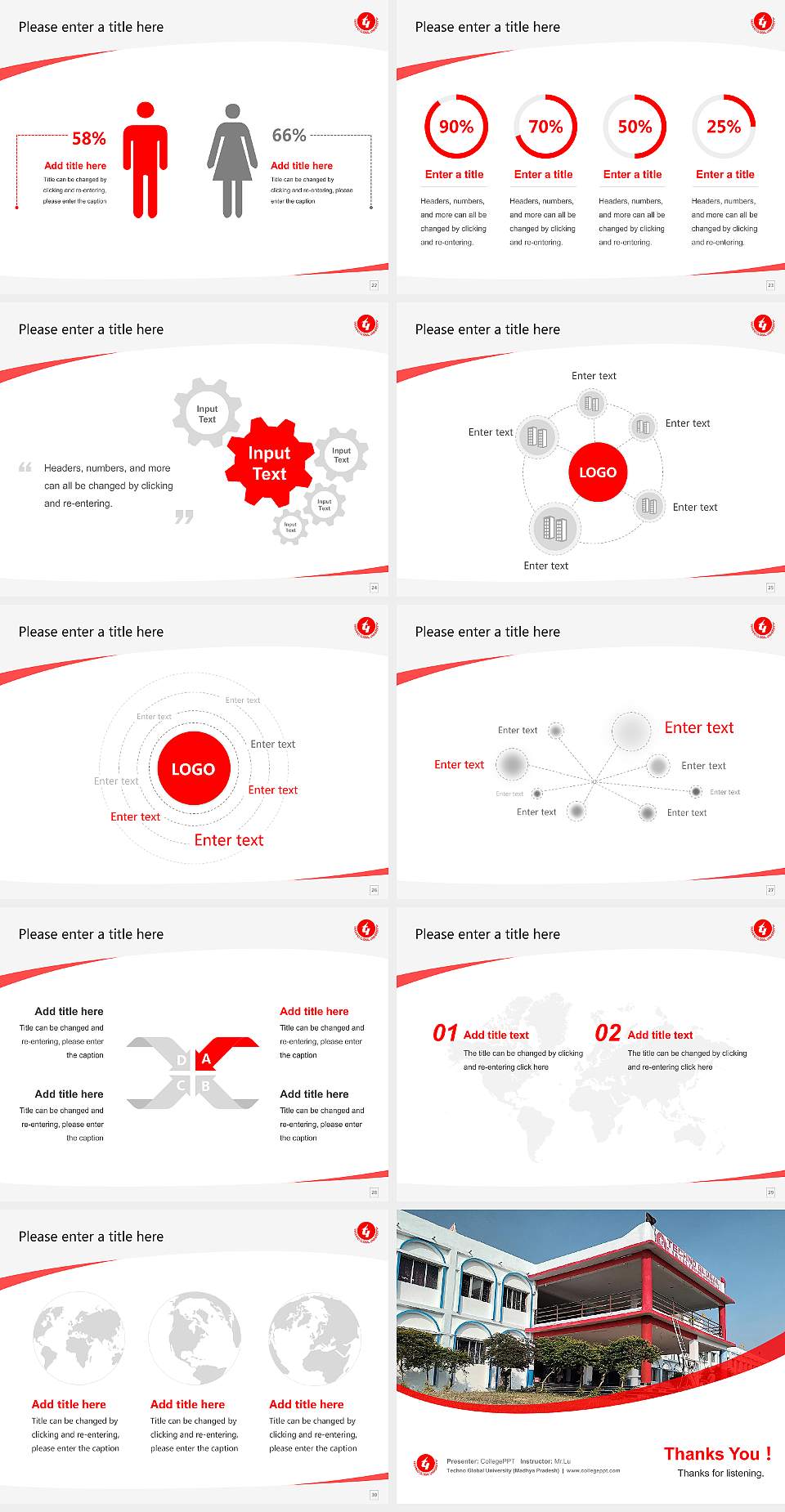 Techno Global University (Madhya Pradesh) Course/Courseware Creation PPT Template4:3 ratio PPT effect preview image4