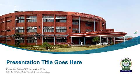 Indira Gandhi National Tribal University Course/Courseware Creation PPT Template
