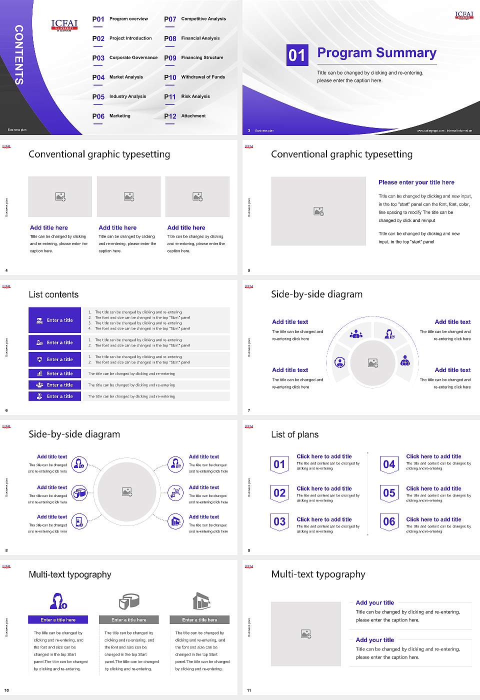 The Institute of Chartered Financial Analysts of India University (Mizoram) Competition/Entrepreneurship Contest PPT Template16:9 ratio PPT effect preview image2