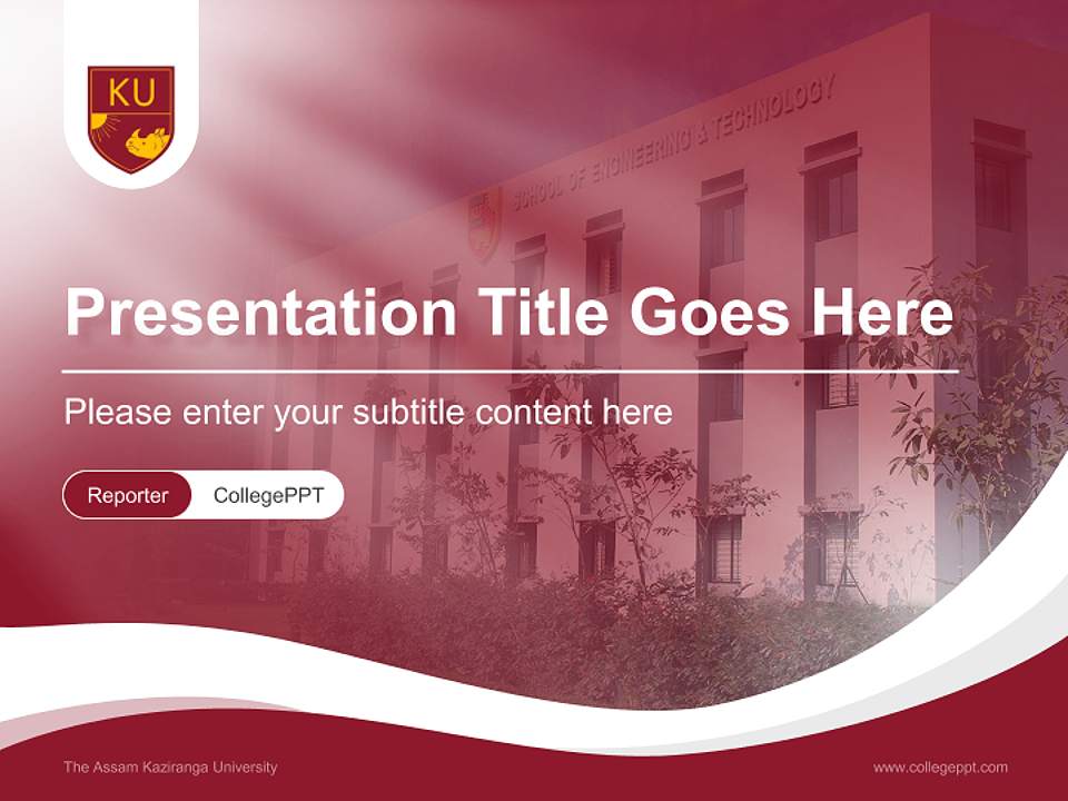 The Assam Kaziranga University Lecture Sharing and Networking Event PPT Template4:3 ratio PPT effect preview image4