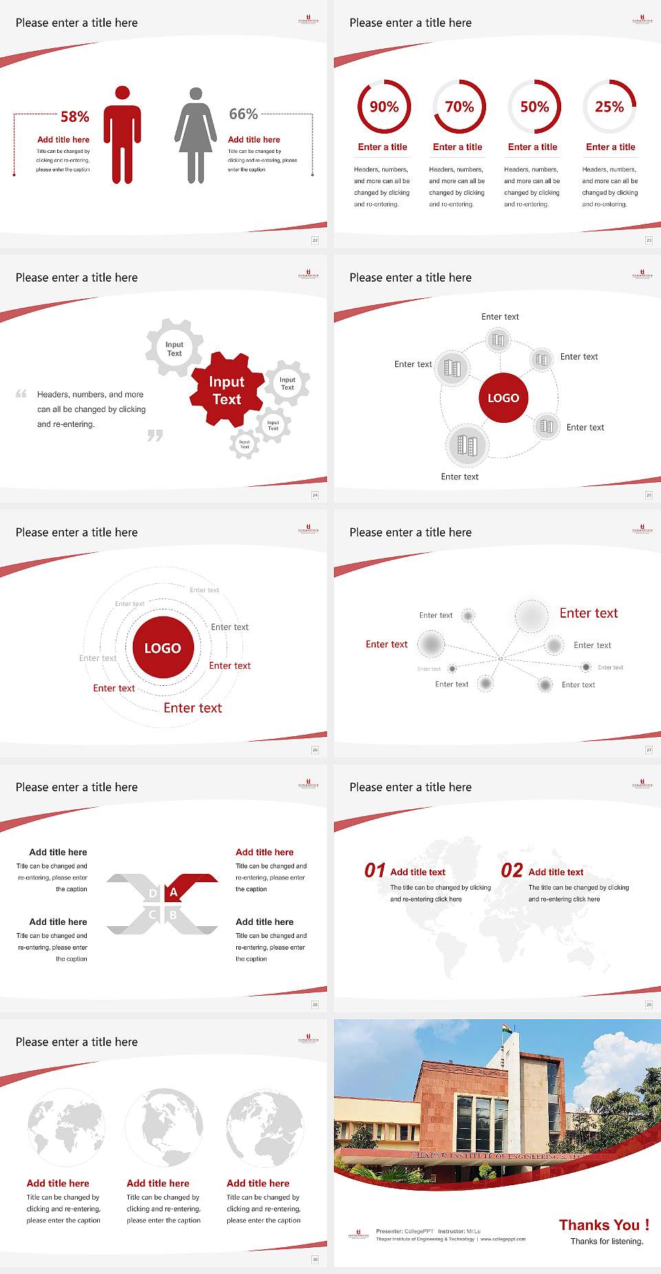 Thapar Institute of Engineering & Technology Course/Courseware Creation PPT Template4:3 ratio PPT effect preview image4