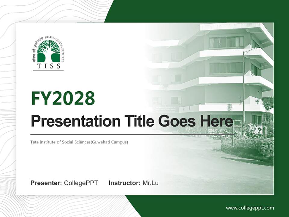 Tata Institute of Social Sciences(Guwahati Campus) Academic Presentation/Research Findings Report PPT Template4:3 ratio PPT effect preview image5