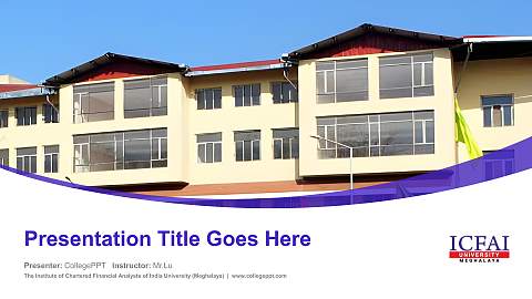 The Institute of Chartered Financial Analysts of India University (Meghalaya) Course/Courseware Creation PPT Template
