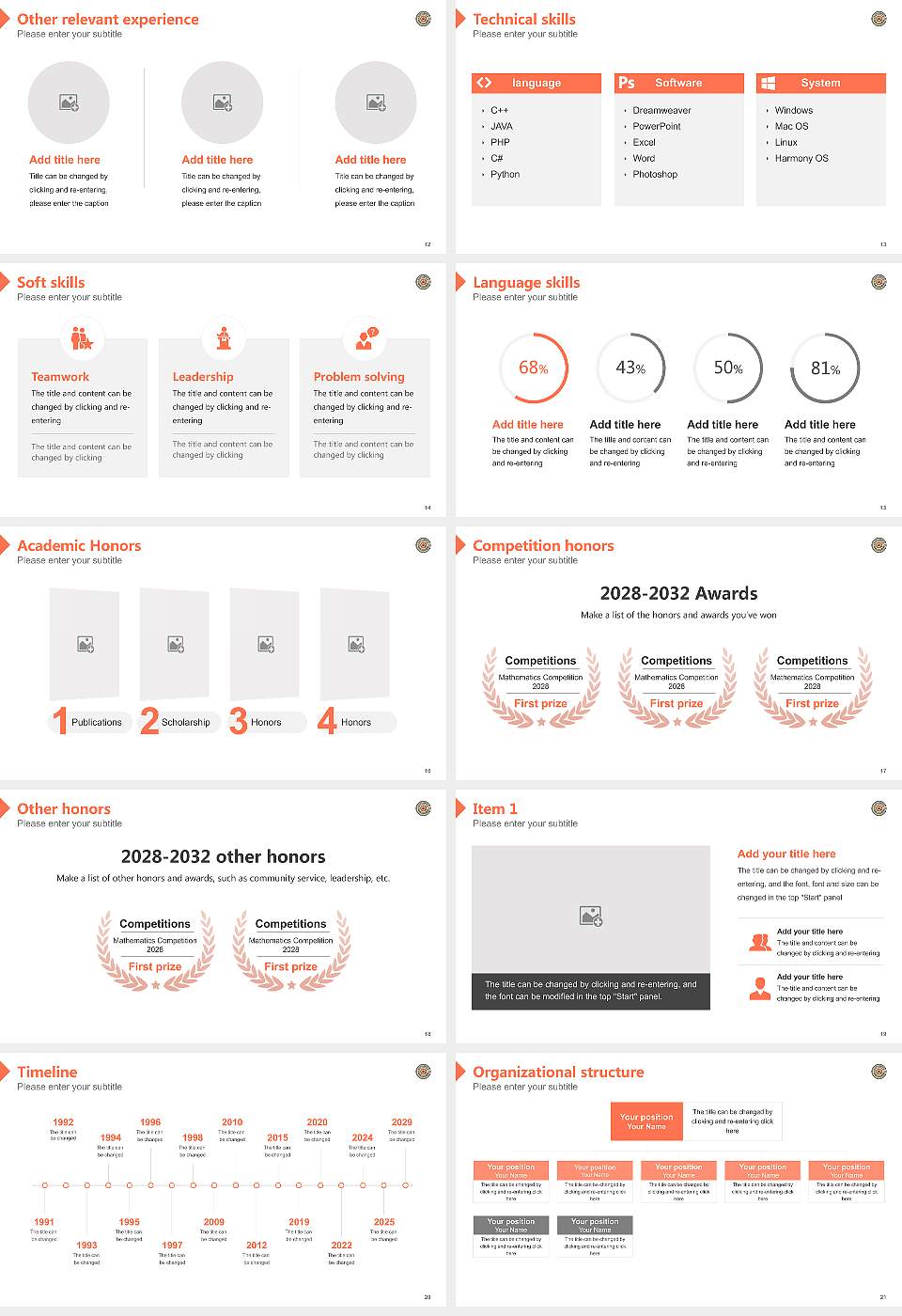 Tilka Manjhi Bhagalpur University Resume PPT Template16:9 ratio PPT effect preview image3