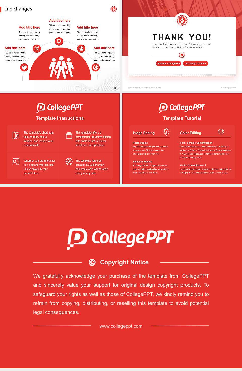 Symbiosis Skills and Professional University National Scholarship Defense PPT Template4:3 ratio PPT effect preview image4