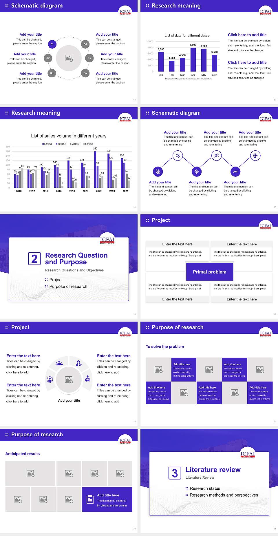 ICFAI University, Himachal Pradesh Graduation Thesis Defense PPT Template4:3 ratio PPT effect preview image3