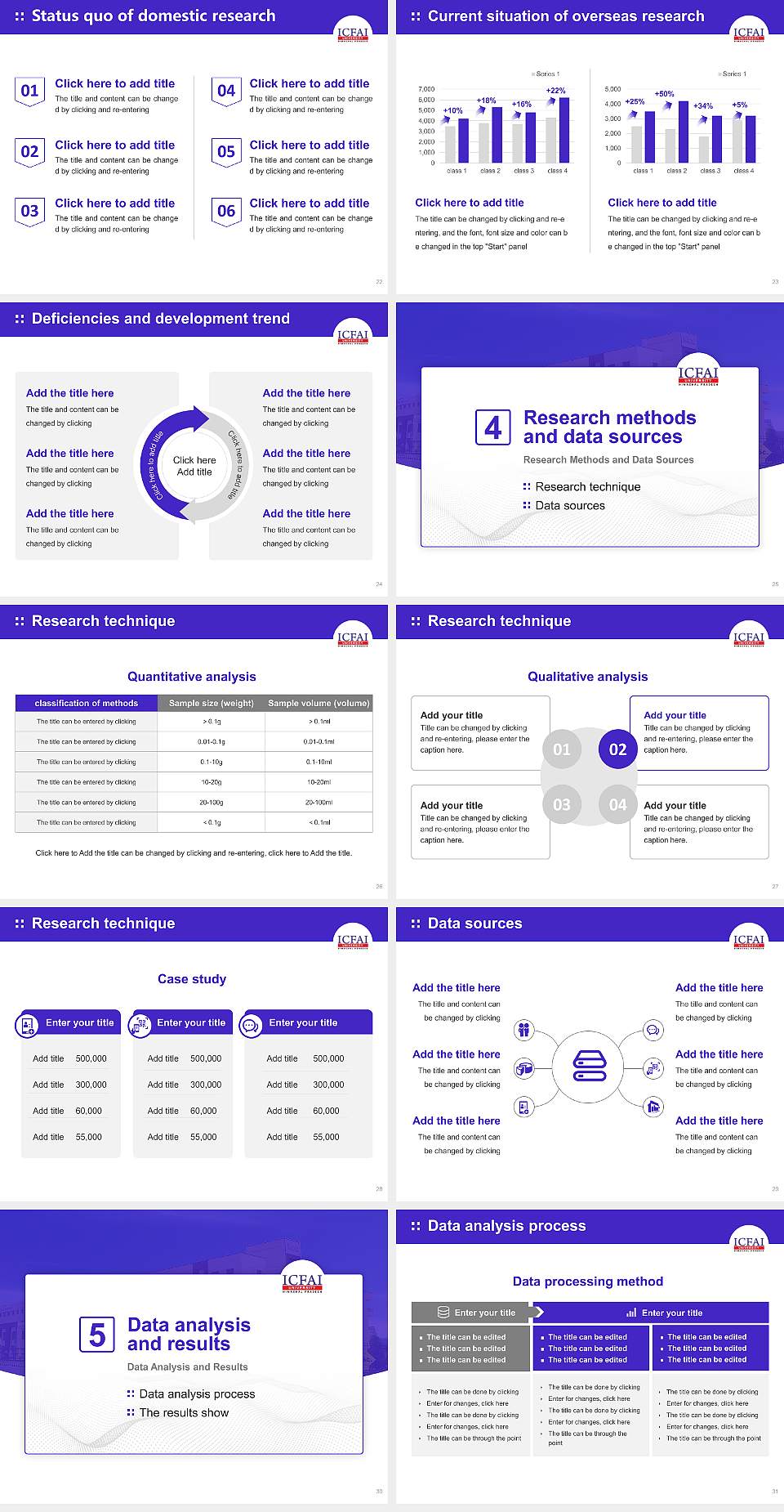 ICFAI University, Himachal Pradesh Graduation Thesis Defense PPT Template4:3 ratio PPT effect preview image4