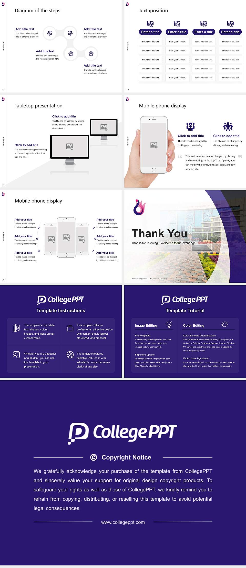 UKA Tarsadia University Competition/Entrepreneurship Contest PPT Template4:3 ratio PPT effect preview image9