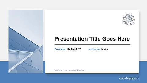 Indian Institute of Technology, Roorkee General PPT Template