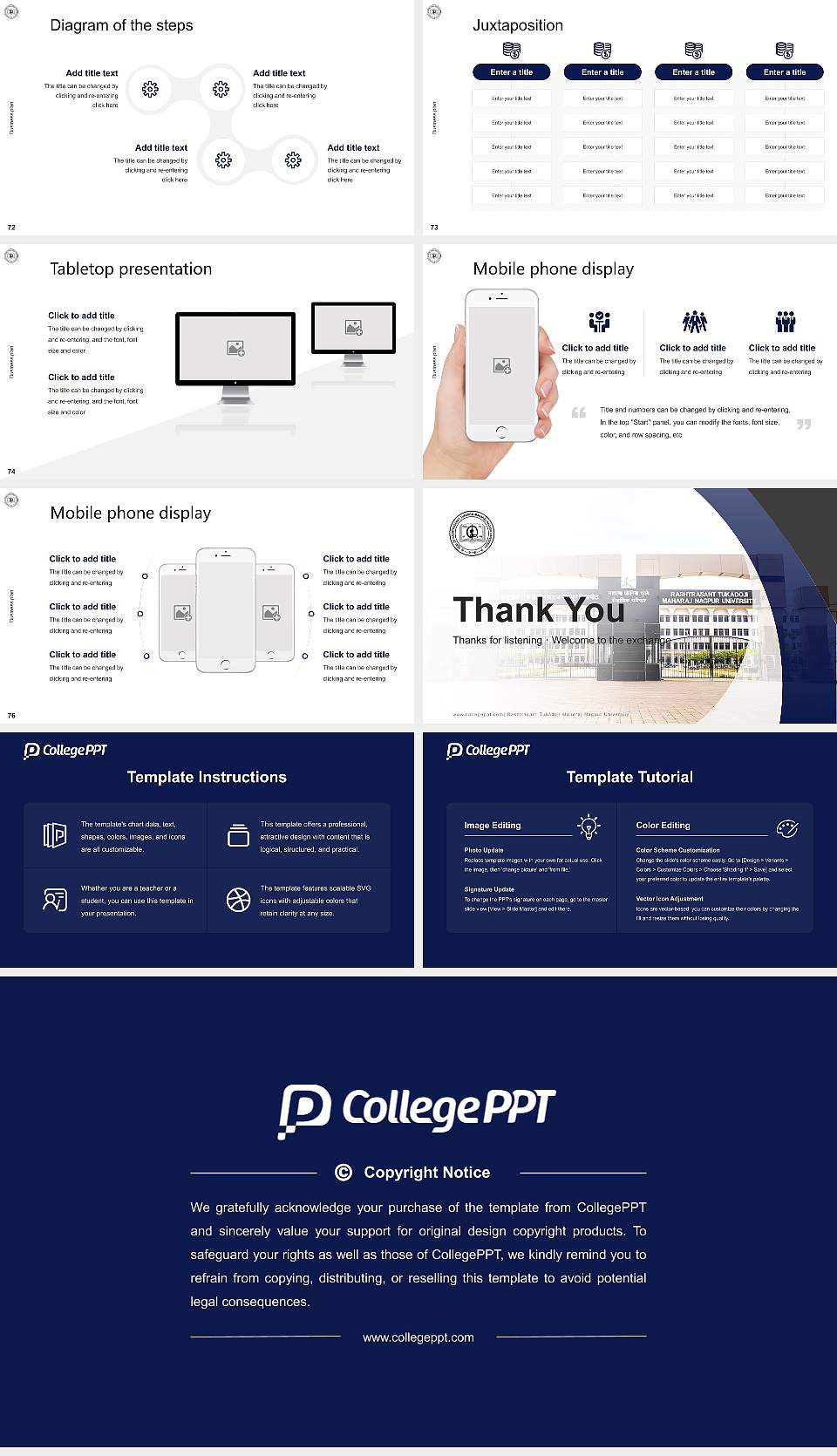 Rashtrasant Tukadoji Maharaj Nagpur University Competition/Entrepreneurship Contest PPT Template16:9 ratio PPT effect preview image9