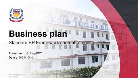 Indira Gandhi Technological & Medical Sciences University Competition/Entrepreneurship Contest PPT Template