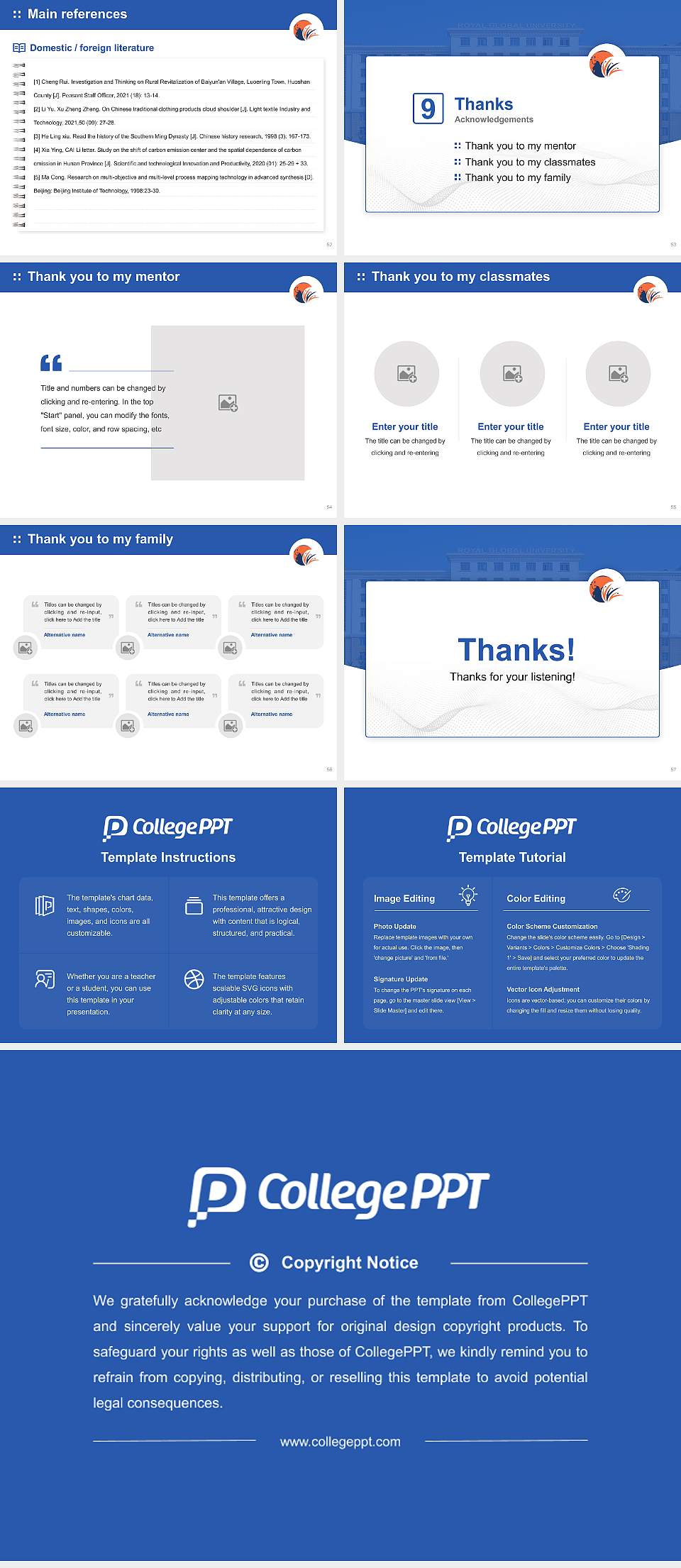 The Assam Royal Global University Graduation Thesis Defense PPT Template4:3 ratio PPT effect preview image7