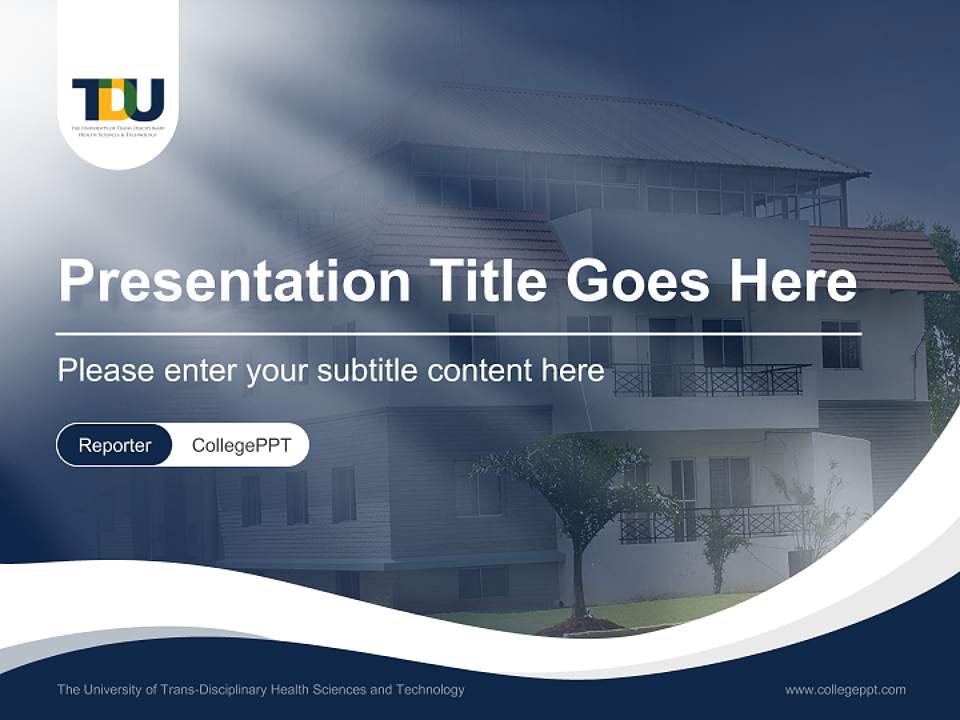 The University of Trans-Disciplinary Health Sciences and Technology Lecture Sharing and Networking Event PPT Template4:3 ratio PPT effect preview image4