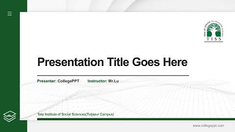 Tata Institute of Social Sciences(Tuljapur Campus) Thesis Proposal/Graduation Defense PPT Template