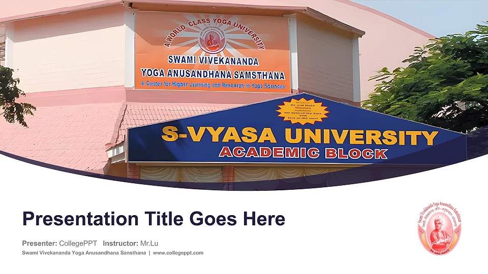 Swami Vivekananda Yoga Anusandhana Sansthana Course/Courseware Creation PPT Template16:9 ratio PPT effect preview image