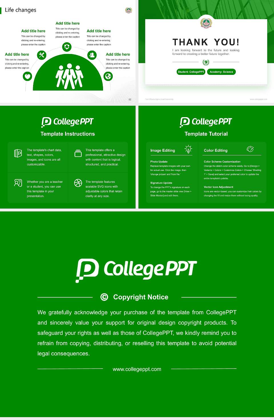 Tamil Nadu Agricultural University National Scholarship Defense PPT Template4:3 ratio PPT effect preview image4