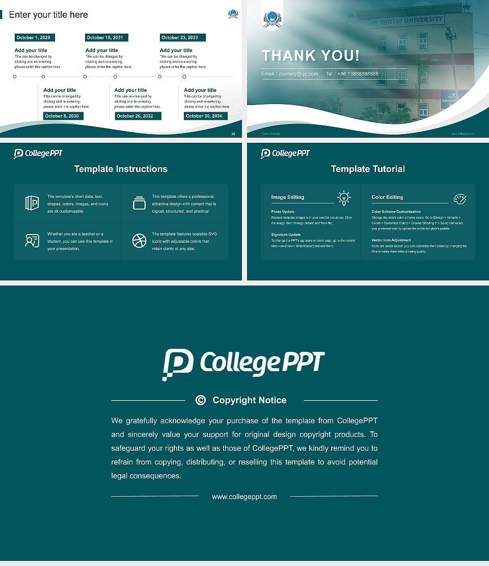 Tantia University Lecture Sharing and Networking Event PPT Template16:9 ratio PPT effect preview image4