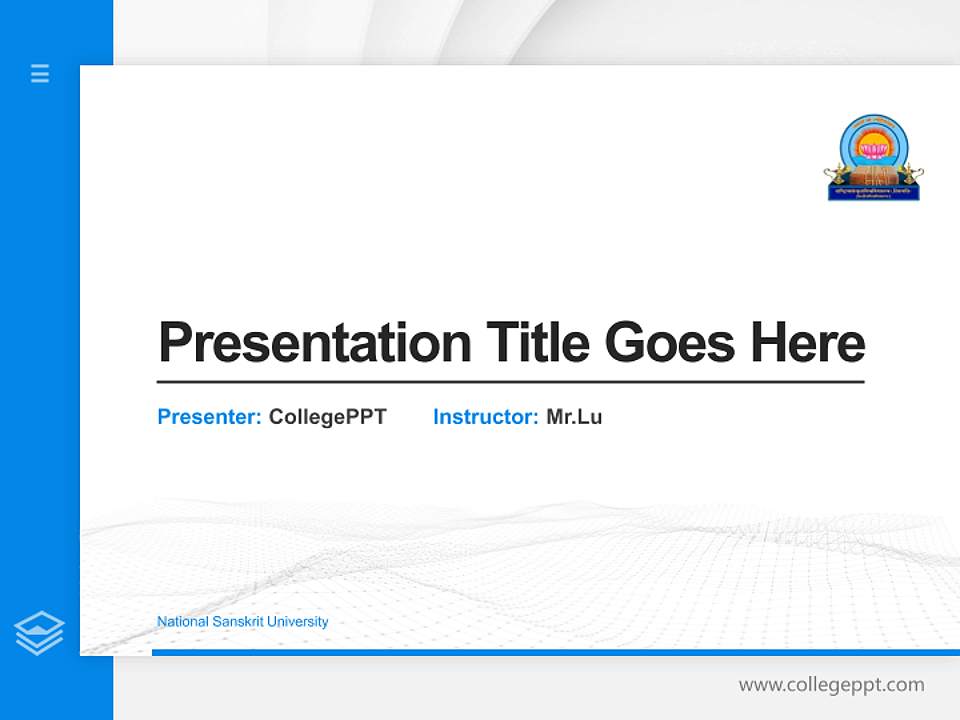 National Sanskrit University Thesis Proposal/Graduation Defense PPT Template4:3 ratio PPT effect preview image5