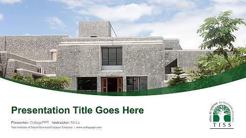 Tata Institute of Social Sciences(Tuljapur Campus) Course/Courseware Creation PPT Template