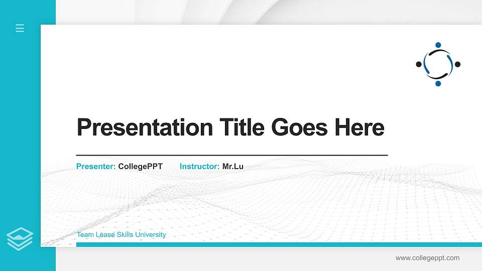 Team Lease Skills University Thesis Proposal/Graduation Defense PPT Template16:9 ratio PPT effect preview image