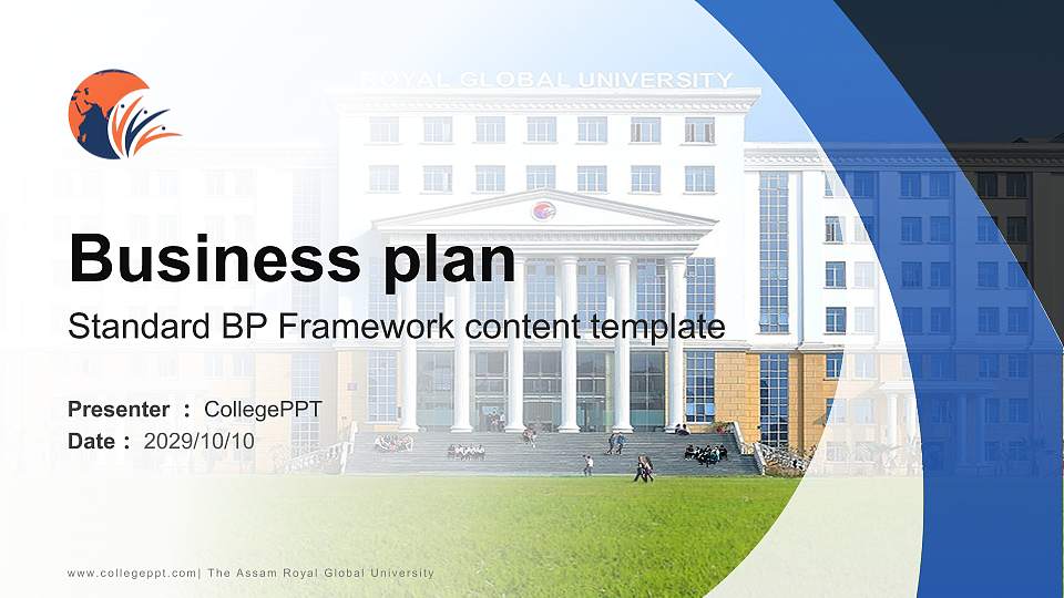 The Assam Royal Global University Competition/Entrepreneurship Contest PPT Template16:9 ratio PPT effect preview image