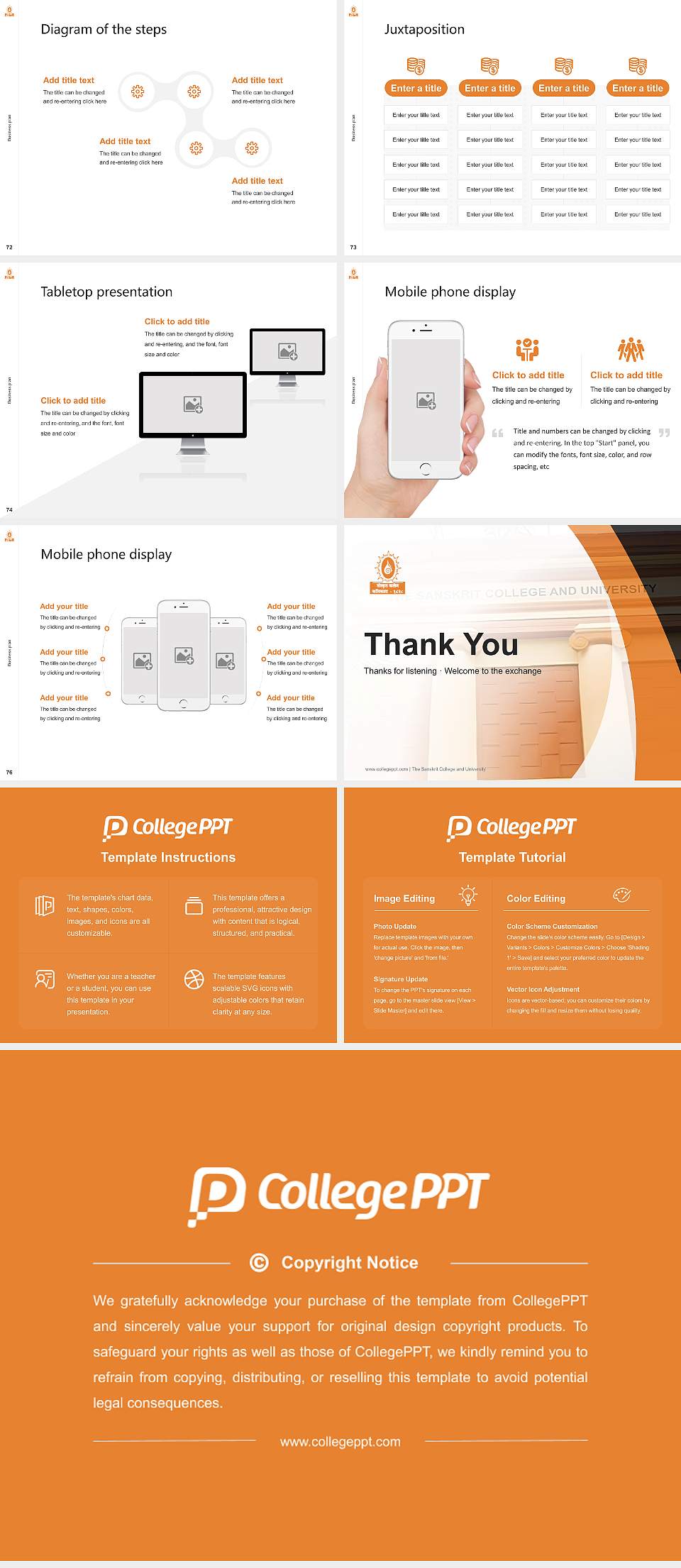 The Sanskrit College and University Competition/Entrepreneurship Contest PPT Template4:3 ratio PPT effect preview image9