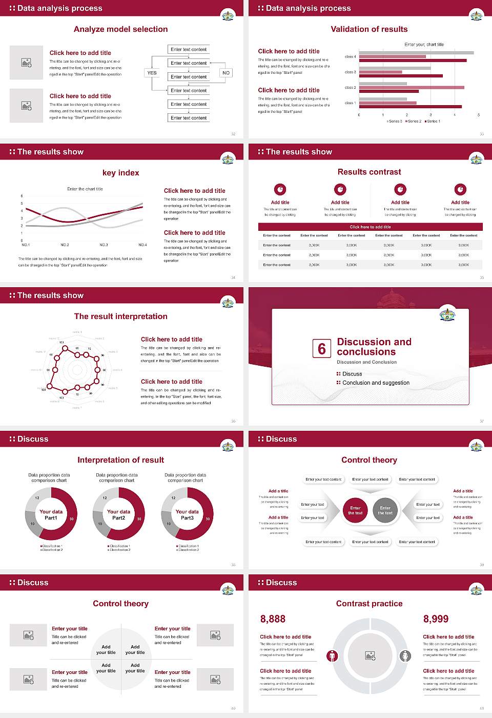 Tamil University Graduation Thesis Defense PPT Template16:9 ratio PPT effect preview image5