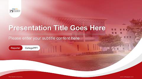 The Neotia University Lecture Sharing and Networking Event PPT Template
